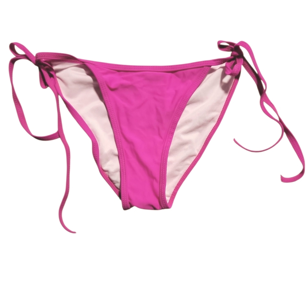 3 For $15 Bikini Bottom W Side Ties Sz Sm NWOT Hot Pink